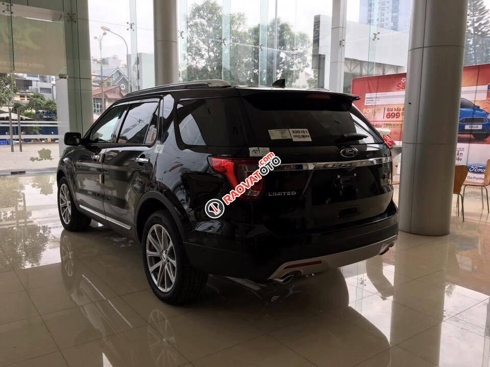 Bán Ford Explorer Limited 2017, màu đen, nhập khẩu nguyên chiếc-2