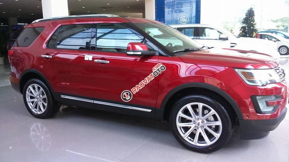 Bán Ford Explorer Limited 2.3L Ecoboost 4WD nhập khẩu Mỹ, màu đỏ-1