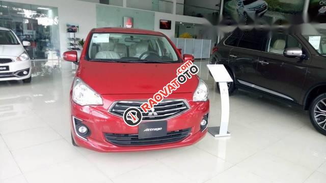 Bán Mitsubishi Attrage ECO MT đời 2017, màu đỏ, xe nhập -4