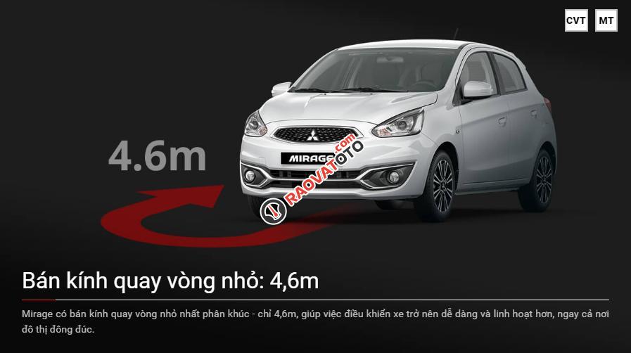 Bán xe Mitsubishi Mirage CVT 2017, màu đỏ, xe nhập, giá tốt-5