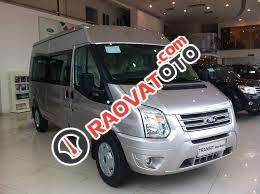 Bán Ford Transit thường đời 2017, màu bạc, giá tốt, xe giao ngay không cần đặt cọc-0