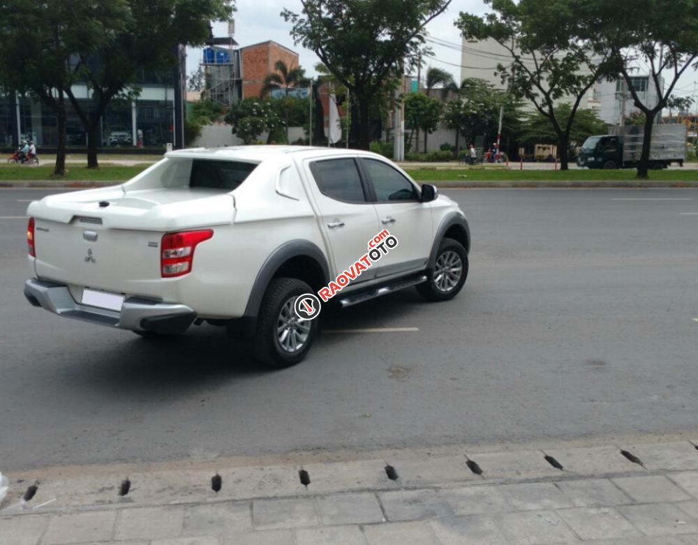 [Siêu giảm] Mitsubishi Triton, màu trắng, xe nhập Thái, lợi dầu 7L/100km, trả góp 80%. LH: 0905.91.01.99-1