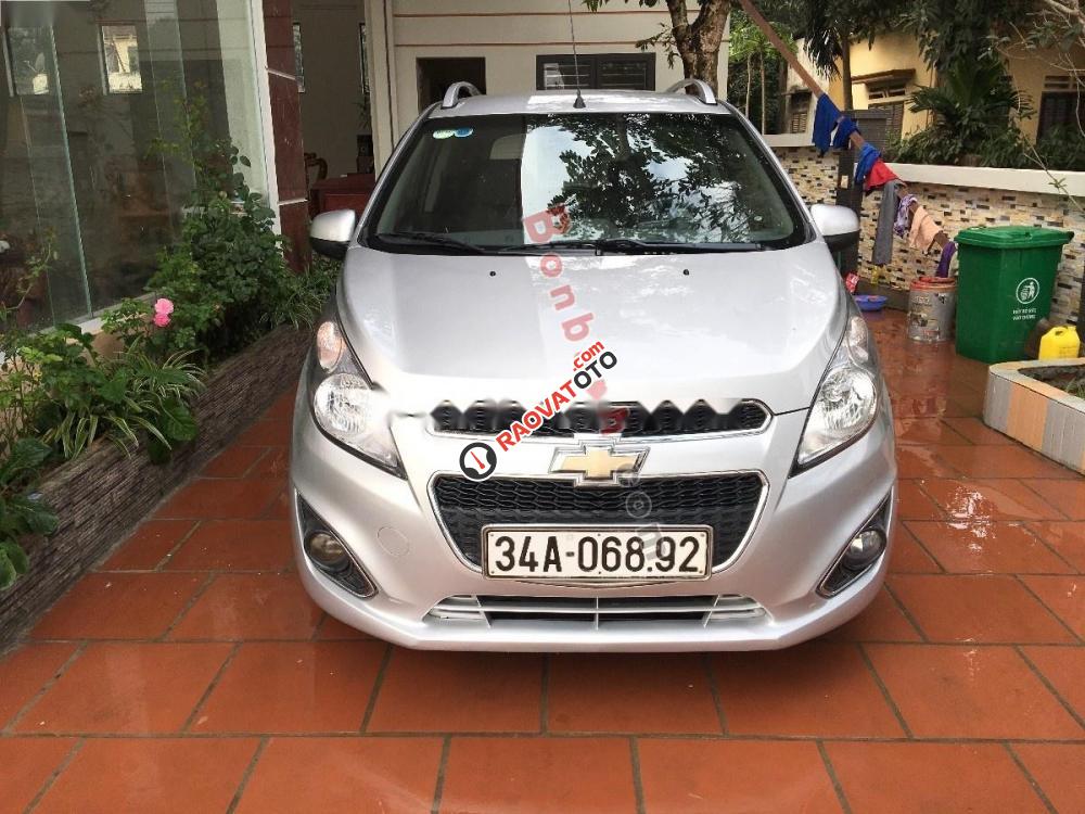 Bán Chevrolet Spark LT đời 2013, màu bạc-1