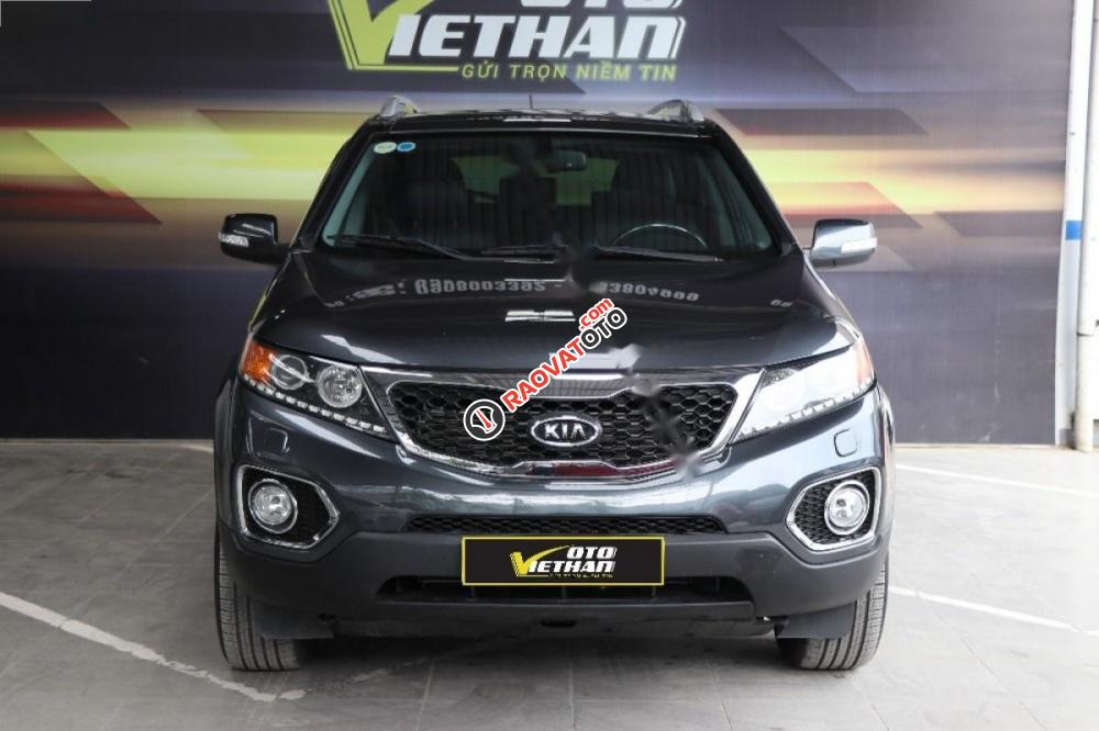 Bán ô tô Kia Sorento 2.4AT 4WD 2014, màu xám-2