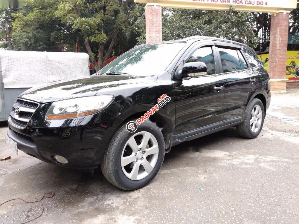 Cần bán gấp Hyundai Santa Fe MLX năm 2008, màu đen, xe nhập chính chủ-2