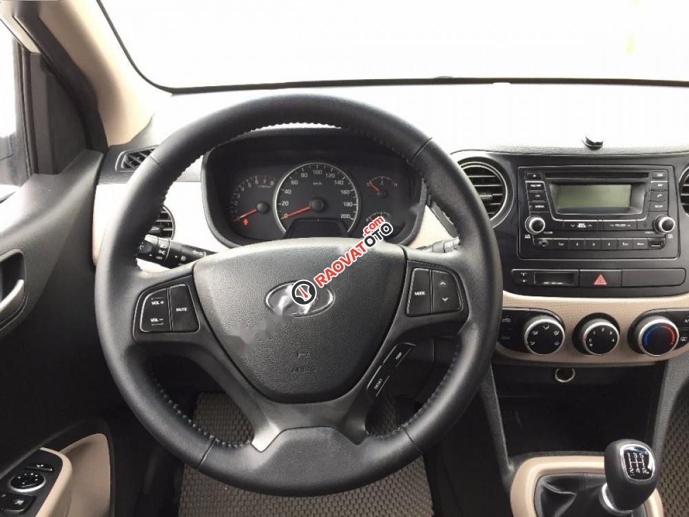 Bán Hyundai Grand i10 1.0 MT đời 2015, màu trắng, xe nhập số sàn, 338tr-7