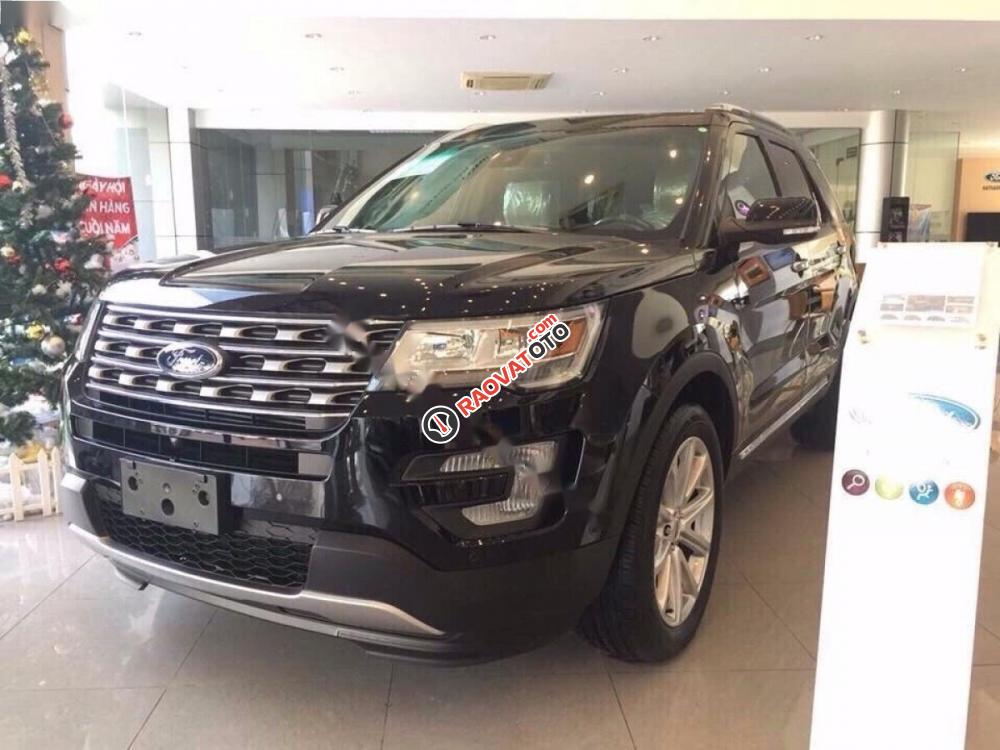 Bán Ford Explorer 2017, màu đen, xe nhập-1