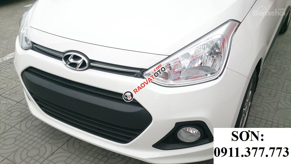 Cần bán xe Hyundai Grand i10 mới, màu trắng - LH Ngọc Sơn: 0911.377.773-1