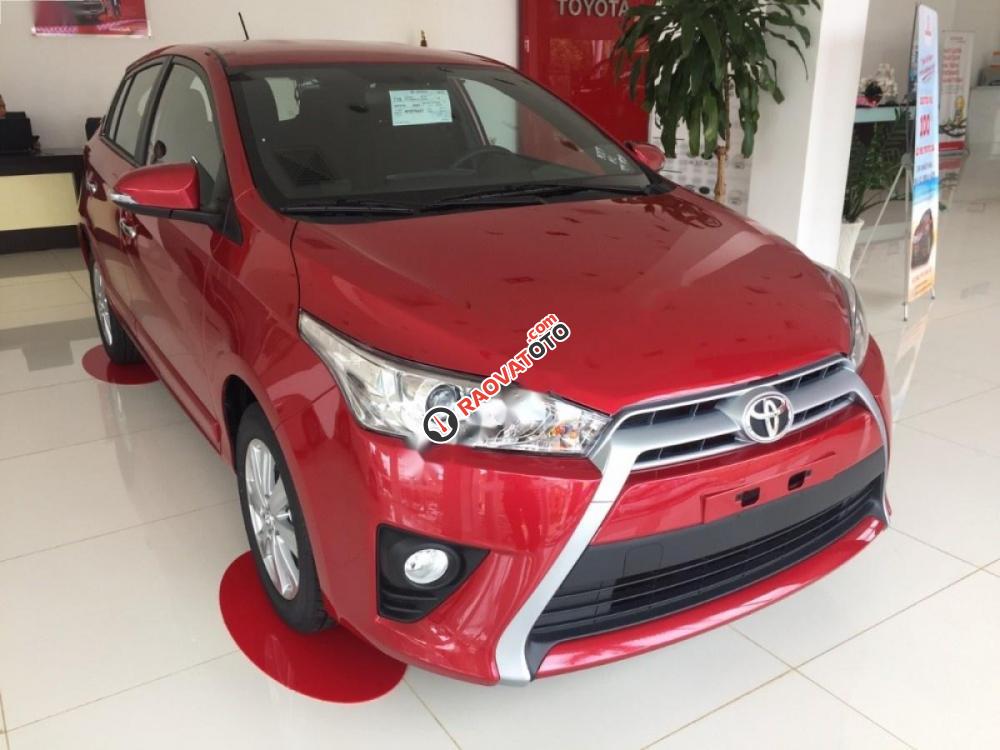 Bán xe Toyota Yaris 1.5G đời 2017, màu đỏ, nhập khẩu nguyên chiếc, giá 592tr-4