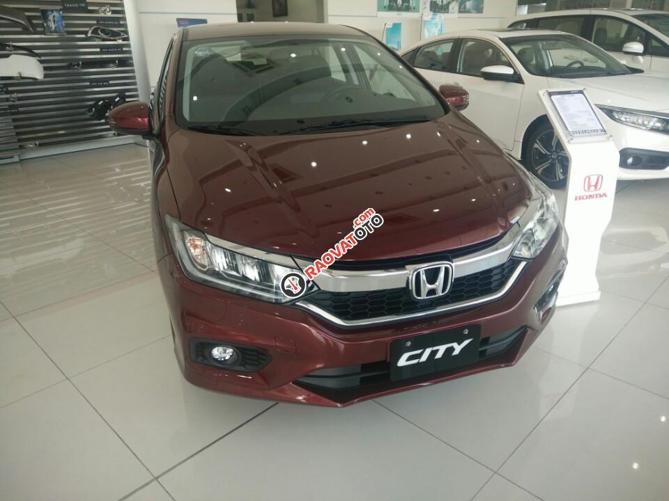 Bán Honda City 2017 màu đỏ, mới chính hãng-1