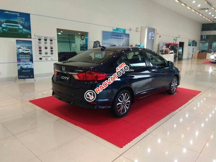 Bán Honda City top 1.5L CVT đời 2017, màu xanh, giá tốt, mới 100% chính hãng-1