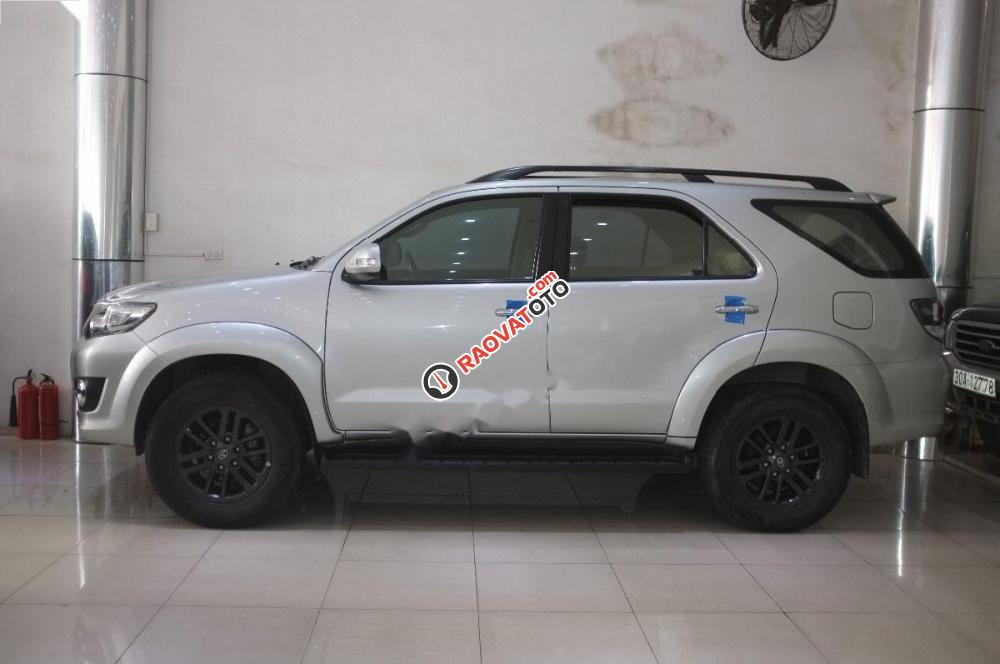 Bán Toyota Fortuner V đời 2015, màu bạc-1