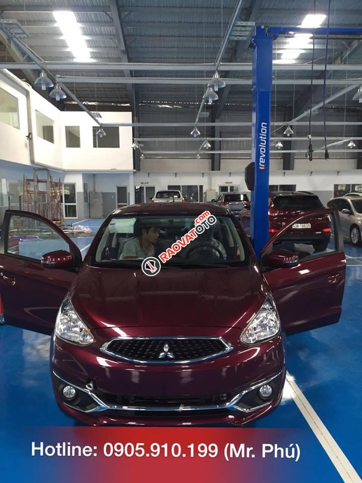 Cần bán Mitsubishi Mirage ở Đà Nẵng, màu đỏ, nhập khẩu chính hãng, giao xe tận nơi, cho vay 80%-0