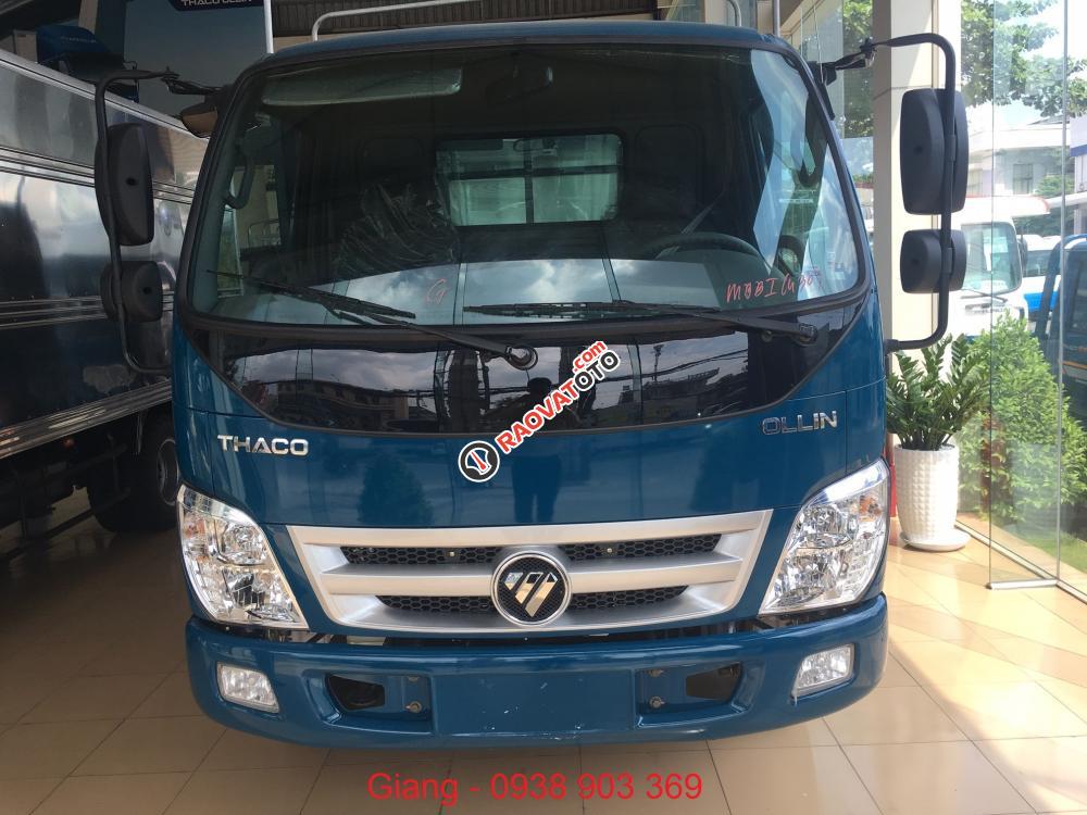 Bán xe tải Thaco Ollin 345 sản xuất 2017 động cơ Isuzu, hỗ trợ trả góp 75% thủ tục nhanh lẹ-0