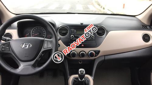 Bán Hyundai Grand i10 1.0L MT đời 2015, màu trắng, xe nhập  -0