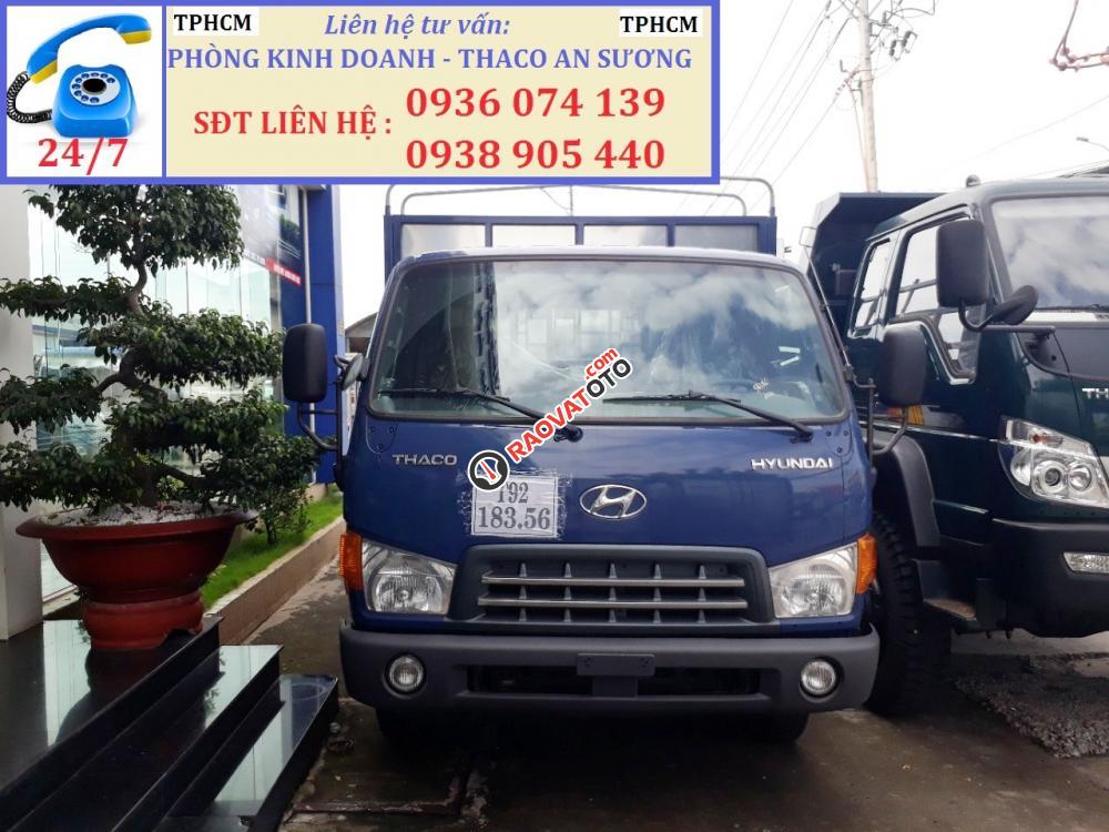 Xe tải Thaco Hyundai HD650, tải trọng 6T4, thùng dài 5m, đời 2017 mới 100%. Hỗ trợ góp 80% giá trị-5