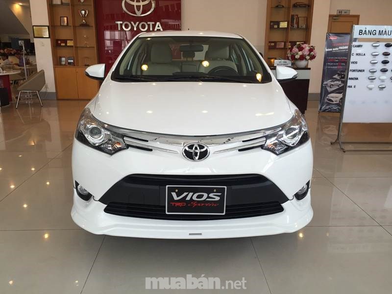 Bán Toyota Vios đời 2017, màu trắng, nhập khẩu chính hãng, giá tốt-0