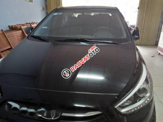 Bán Hyundai Accent Blue 1.4AT đời 2015, màu đen như mới, giá chỉ 485 triệu-0