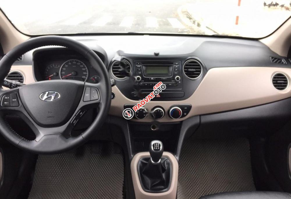 Bán Hyundai Grand i10 1.0 MT đời 2015, màu trắng, xe nhập số sàn, 338tr-8