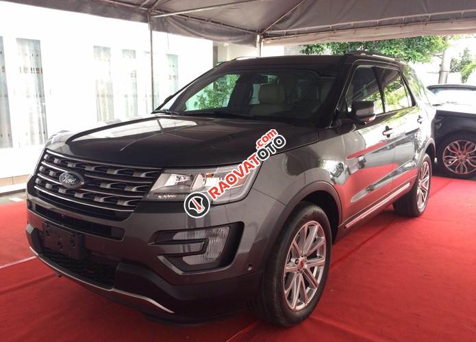 Bán xe Ford Explorer Limited 2.3L Ecoboost mới 100% giá rẻ, màu ghi xám, hỗ trợ trả góp hơn 80% giá trị xe-1