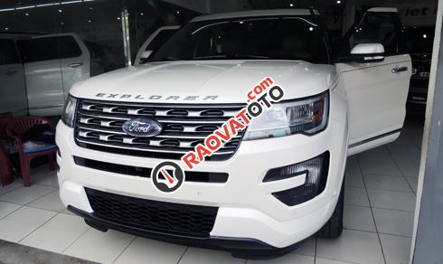 Bán Ford Explorer 2.3 Ecoboost model 2017, màu trắng, nhập khẩu từ Mỹ-0