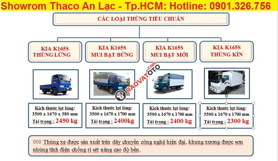 Giá xe tải Thaco Kia 2.4 tấn / Xe tải Kia 2 tấn 4, được phép lưu thông trong thành phố-6