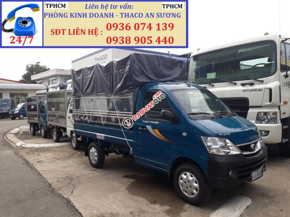 Giá bán xe tải Towner Trường Hải, tải trọng 990kg, đời 2017, có máy lạnh Cabin - Hỗ trợ trả góp - LH 0936 074 139-0