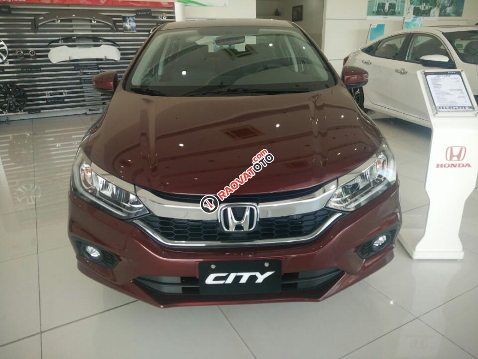 Bán Honda City 2017 màu đỏ, mới chính hãng-0