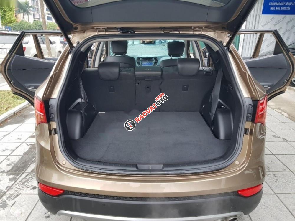 Bán ô tô Hyundai Santa Fe 2.4AT đời 2015, màu nâu giá cạnh tranh-7