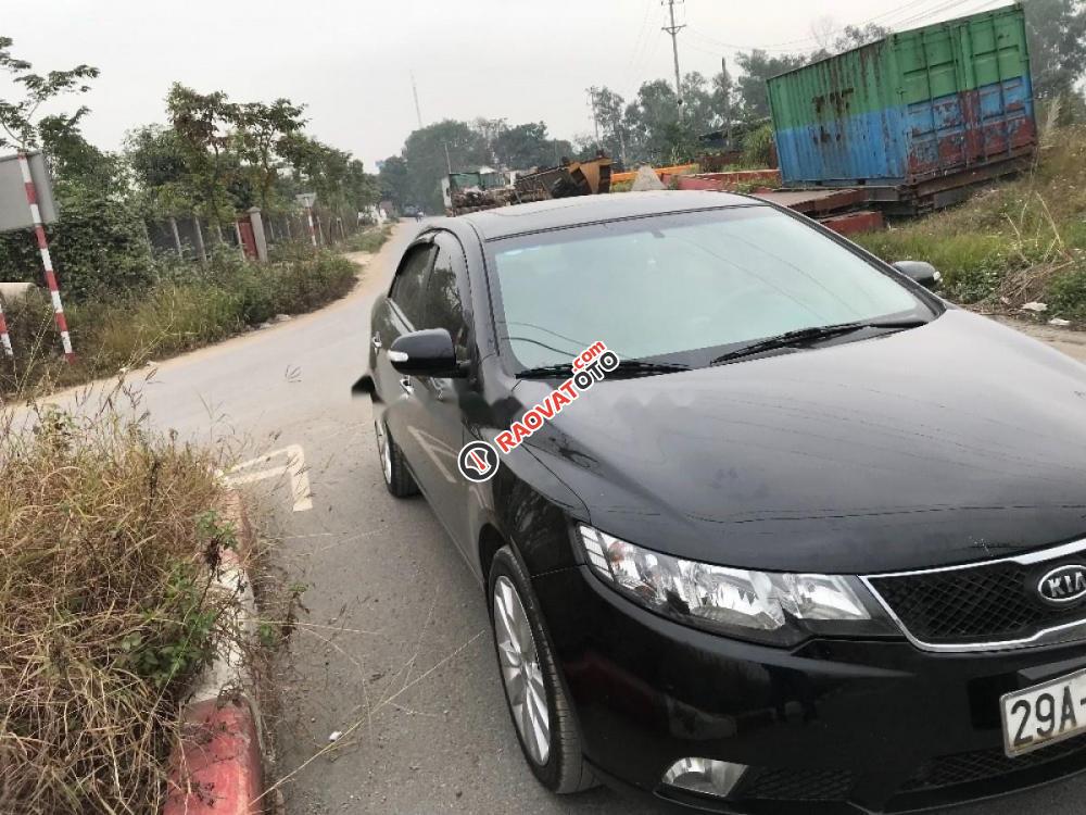 Cần bán gấp Kia Cerato đời 2011, màu đen, nhập khẩu xe gia đình, 405tr-0