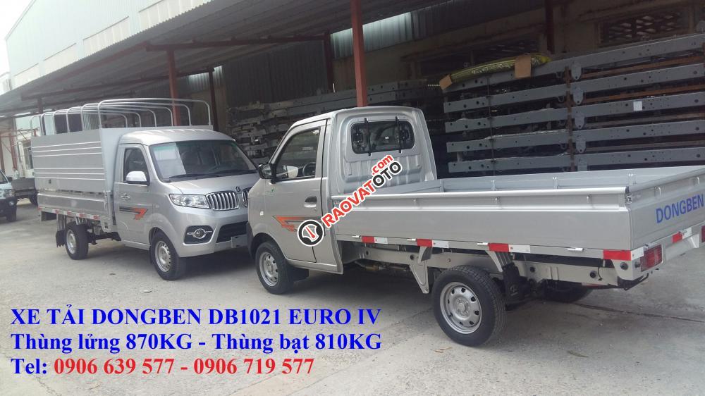 Bán xe tải Dongben DB1021 Euro IV, 770kg thùng lửng-2