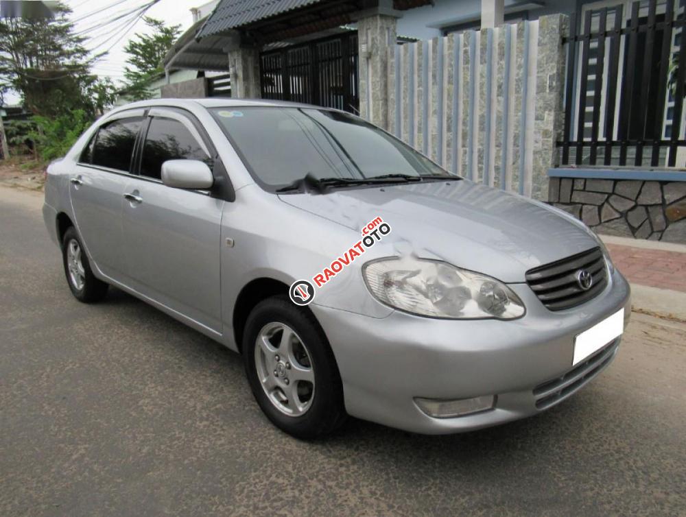 Cần bán lại xe Toyota Corolla altis đời 2003, màu bạc còn mới, 223tr-0