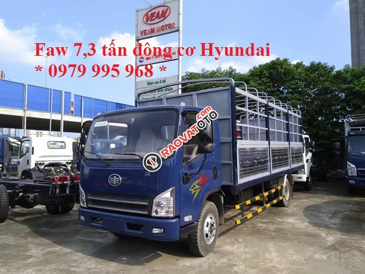 Bán xe tải Faw động cơ Hyundai 7.3 tấn thùng mui bạt. Liên hệ 0979 995 968-0