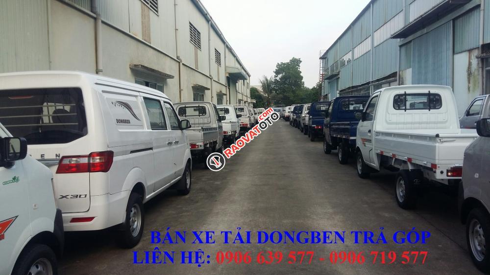 Bán xe tải Dongben DB1021 Euro IV, 770kg thùng lửng-0