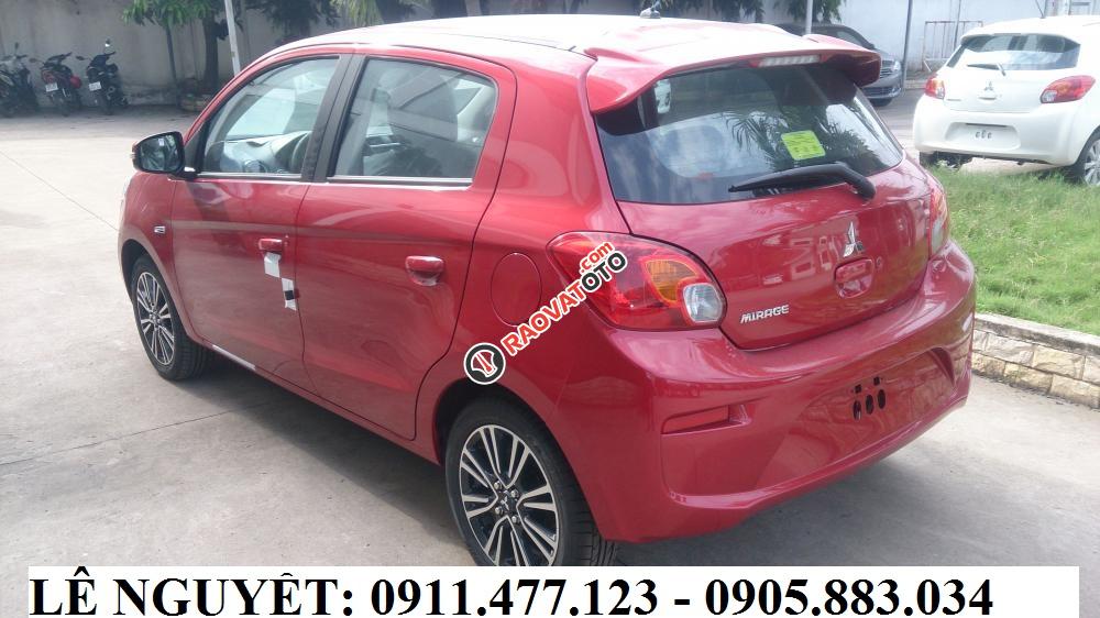 Bán xe Mitsubishi Mirage năm 2017, màu đỏ, nhập khẩu chính hãng-6