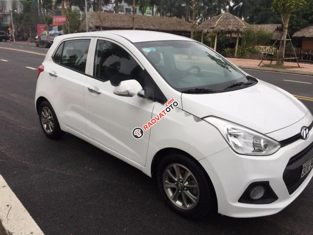 Bán Hyundai Grand i10 1.0 MT đời 2015, màu trắng, xe nhập số sàn, 338tr-1