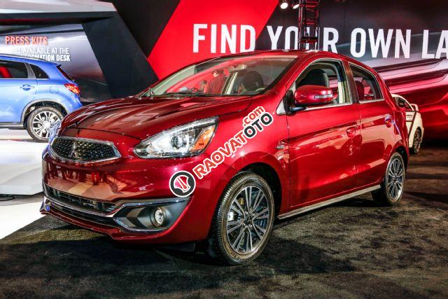 Bán xe Mitsubishi Mirage CVT đời 2017, màu đỏ, nhập khẩu-0