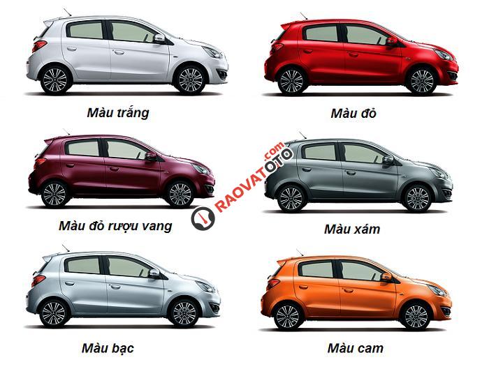 Bán xe Mitsubishi Mirage CVT 2017, màu đỏ, xe nhập, giá tốt-8