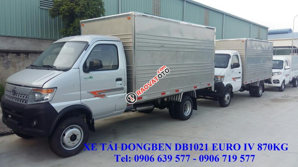 Bán xe tải Dongben DB1021 Euro IV, 770kg thùng lửng-1