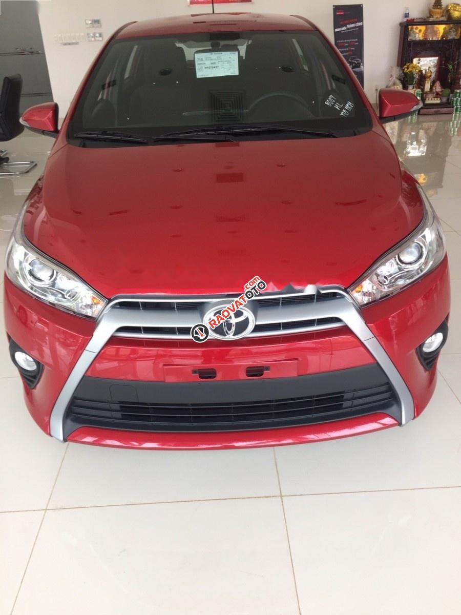 Bán xe Toyota Yaris 1.5G đời 2017, màu đỏ, nhập khẩu nguyên chiếc, giá 592tr-3