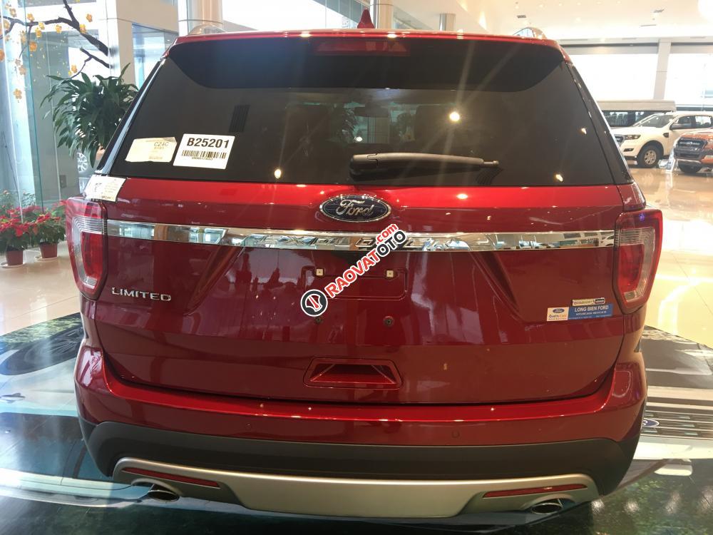 Ford Long Biên cần bán xe Ford Explorer năm 2017, màu đỏ, xe nhập-2