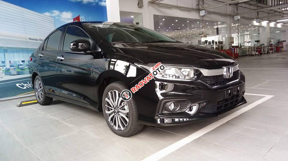 Bán Honda City CVT năm 2017, màu đen-3