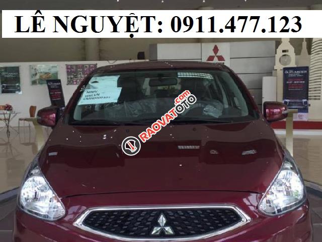 Cần bán xe Mitsubishi Mirage mới, nhập khẩu, góp 90% xe, lợi xăng, LH Lê Nguyệt: 0911.477.123-2