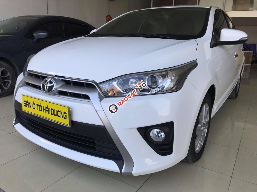 Toyota Yaris G nhập khẩu 8/2016, màu trắng, đi 1.4 vạn-1