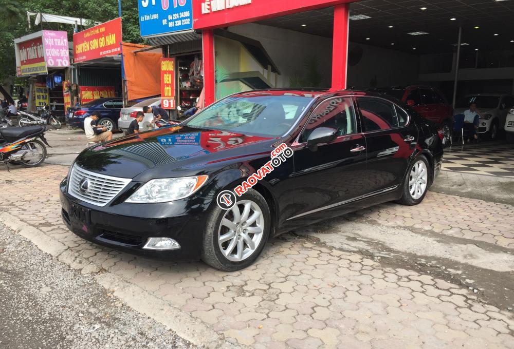 Bán ô tô Lexus LS 460L sản xuất 2008, màu đen, xe nhập-1