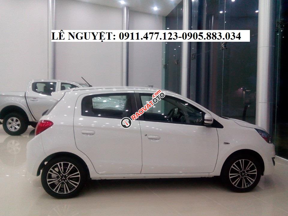 Cần bán Mitsubishi Mirage, màu trắng, xe nhập, hỗ trợ trả góp 90% xe-5