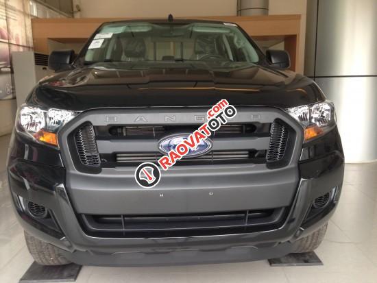 Bán xe Ford Ranger XL 4x MT màu đen phiên bản kính mở điện, hỗ trợ trả góp 80% giá trị xe nhanh gọn-0