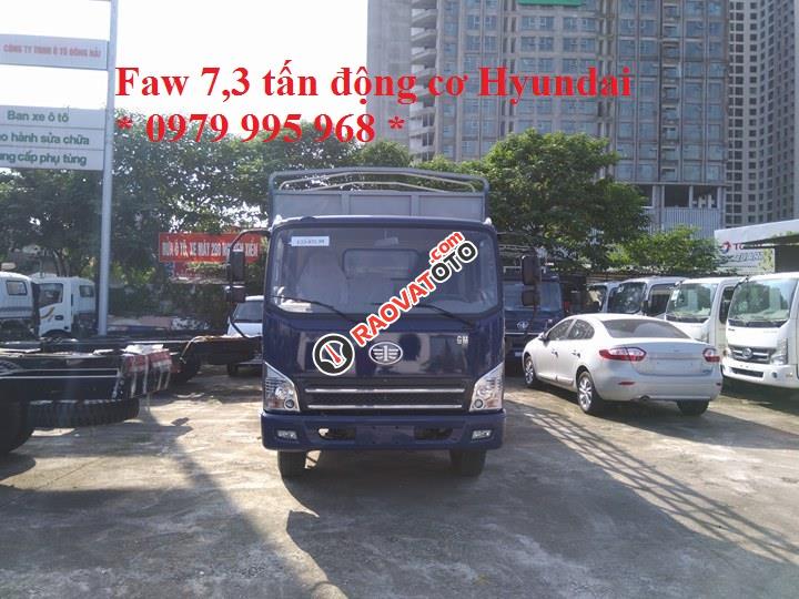 Bán xe tải Faw động cơ Hyundai 7.3 tấn thùng mui bạt. Liên hệ 0979 995 968-6