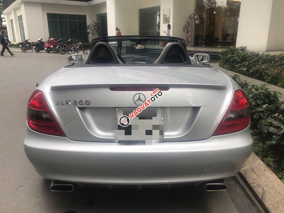 Bán xe Mer SLK 200 mui xếp, sx 2010, màu bạc-4