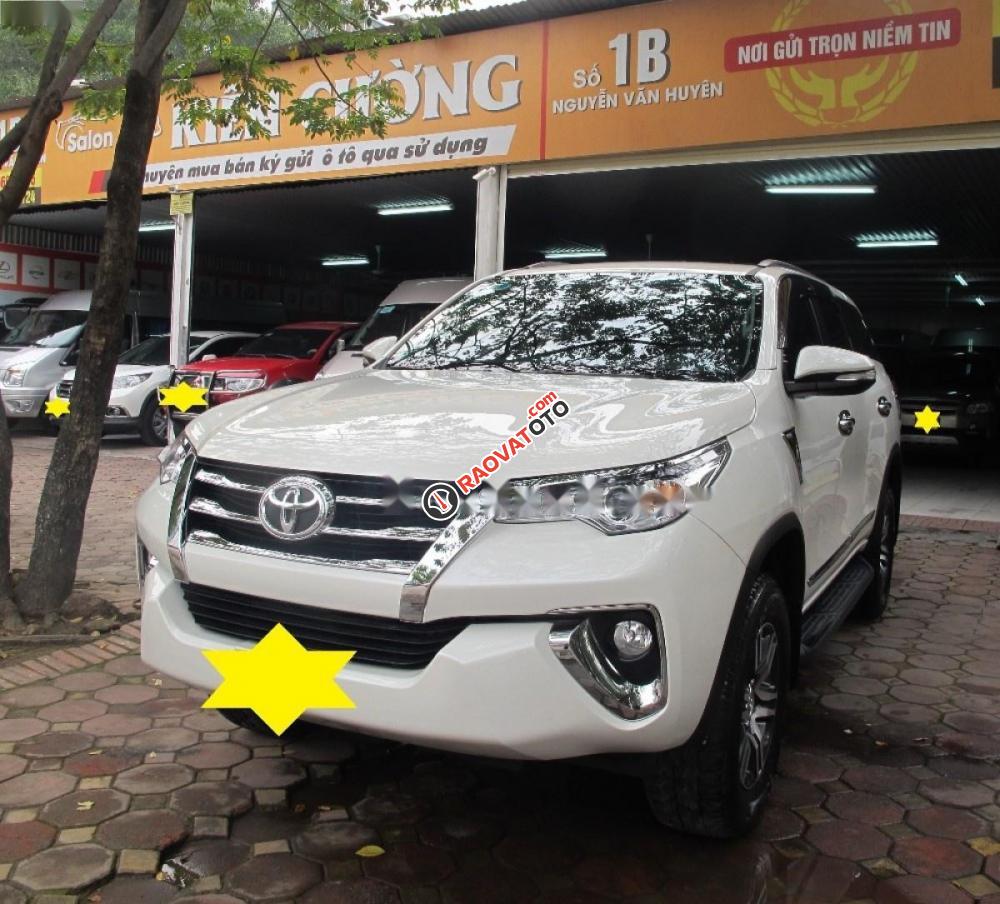 Bán Toyota Fortuner 2.7V 4x2 AT đời 2016, màu trắng, xe nhập-1